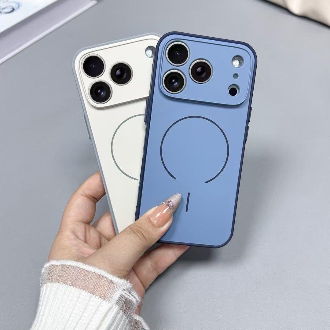 Premium Soft Touch iPhone Case with MagSafe & Camera Protector, Smooth Silicone Grip, Slim Shockproof Protection for iPhone 17 16 15 14 13 12 Pro Max Plus Air 16E 17E