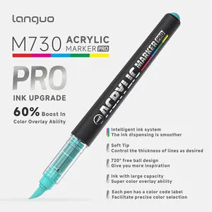 Blue Fruit 288 Colors Liquid Acrylic Marker Set, Large Capacity Layered Drawing Pens, Professional Art & DIY Craft Markers