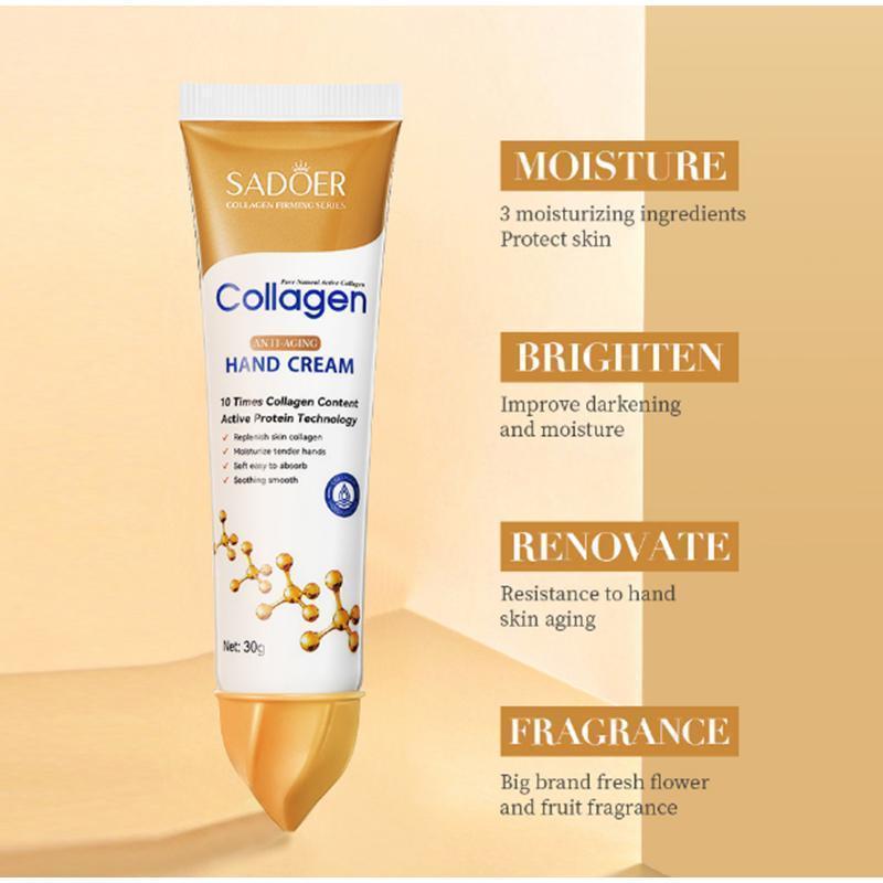 24-Hour Moisture Hand Cream – Bone Collagen & Pomegranate, Korean Handcare