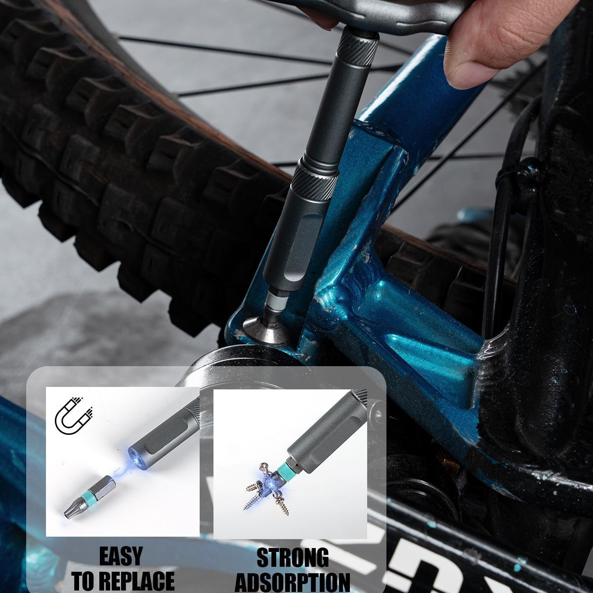 Magnetic Screwdriver Set, Multifunctional Drill Bit Set for Household Repairs, Detachable T-Shaped Ratchet Handle for Easy Use