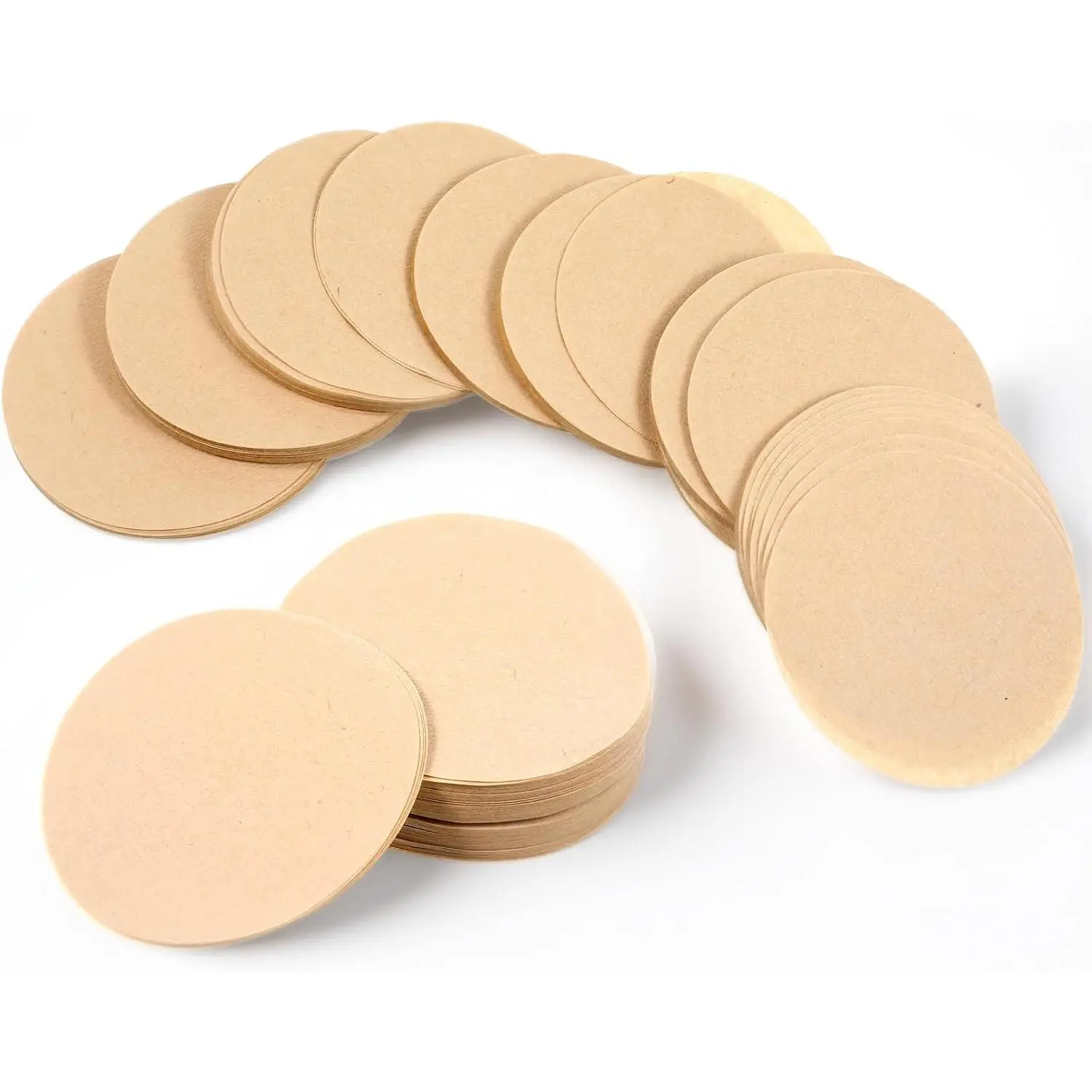 300 count Unbleached Moka Pot Filter Paper, 2.5Inch Round Coffee Filters Paper, 64mm Disposable Coffee Filter for Espresso Machine, Ice Drip Pot, Moka Pot