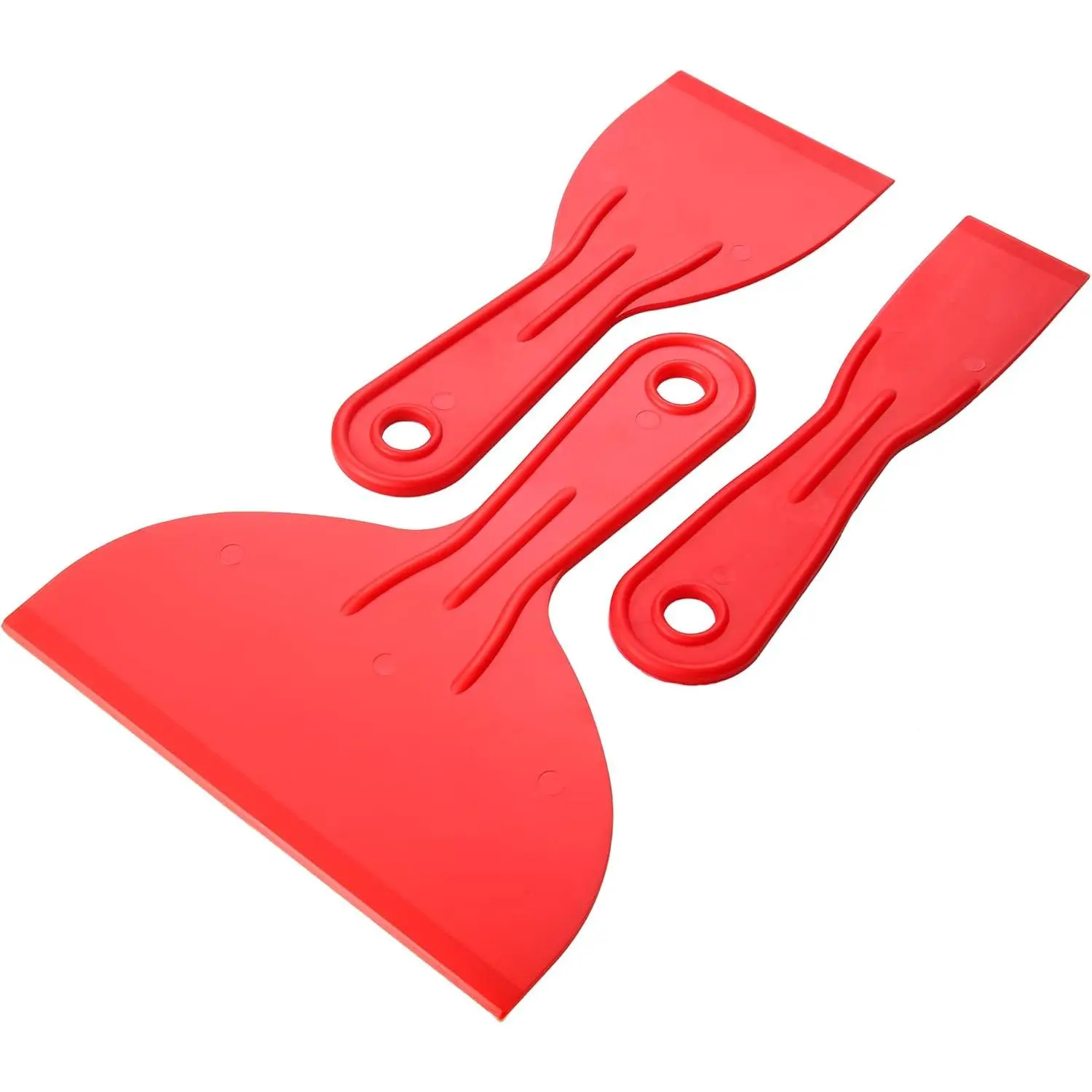 3 Pcs Putty Knife,Flexible Plastic Paint Scraper Tool for Spackling,Spreader, Spackle, Putty Knife Scraper, Tamale Spreader Tool 3-Pack: 1-1/2", 3", 6", 3 Pcs Putty Knife