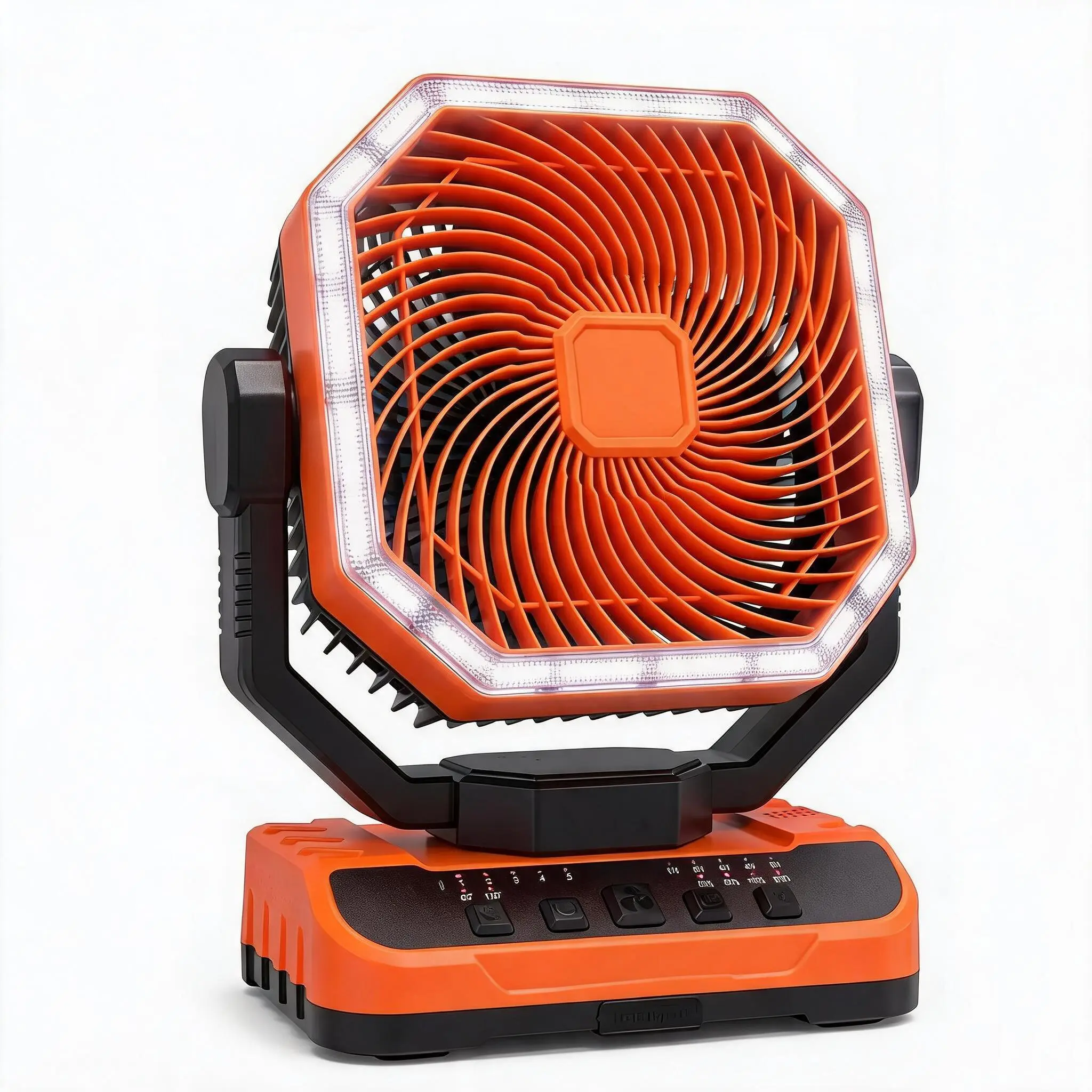 【GAOMON】40000mAh Portable Camping Fan with Remote, Rechargeable Tent Fan with Power Bank Function, 48H Runtime, Oscillating, Sleep Mode, LED Light, for Outdoor RV Hiking Emergency Home Backup