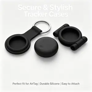 Anti Loss Mini Tracker Compatible Apple AirTag Lightweight Portable Easy Pet Collar Attaching Kids Safety Protection Motorcycle Anti Theft Placement Luggage Bag Keychain Real Time Location Monitoring Outdoor Travel Daily Anti Lost Essential Smart Gadget