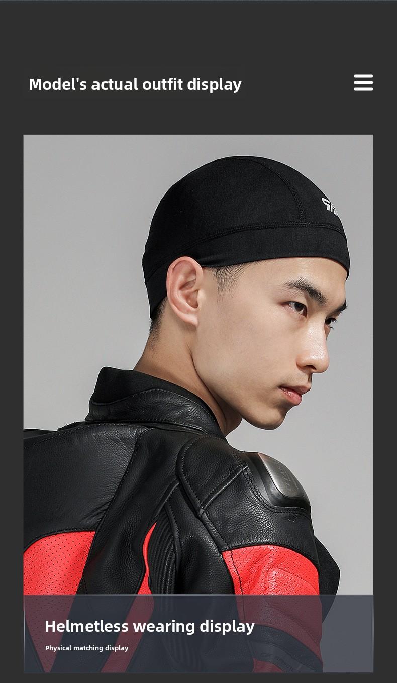 Sun Protection Cycling Cap for Summer, Ice Silk Sunscreen Quick-Dry Bicycle Helmet Liner, Thin Inner Cap