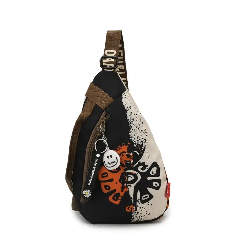 Ethnic-Style Women's Large Capacity Chest Bag Premium Fabric with Multiple Carrying Options Travel Tote Bag / Crossbody Bag