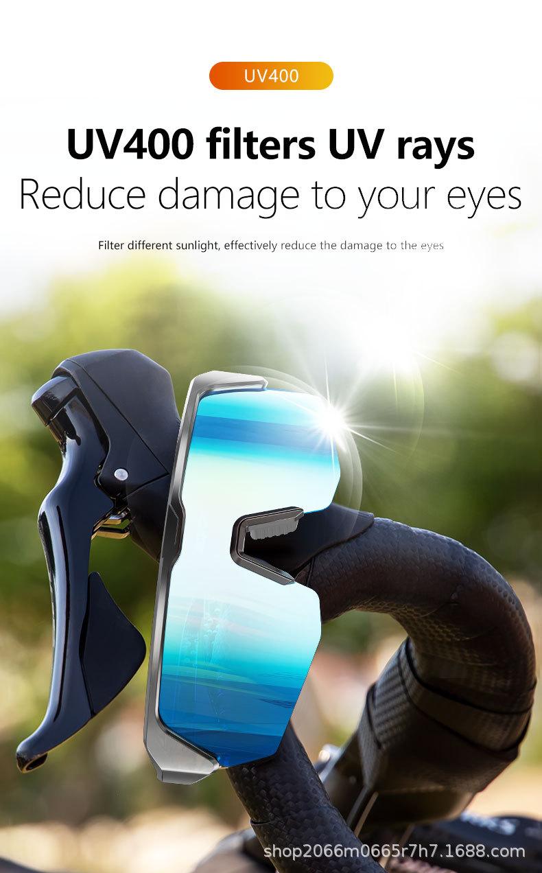 New smart glasses, Bluetooth glasses, cycling glasses, UV400 anti-blue light three-in-one outdoor cycling functional sunglasses, AI sports glasses