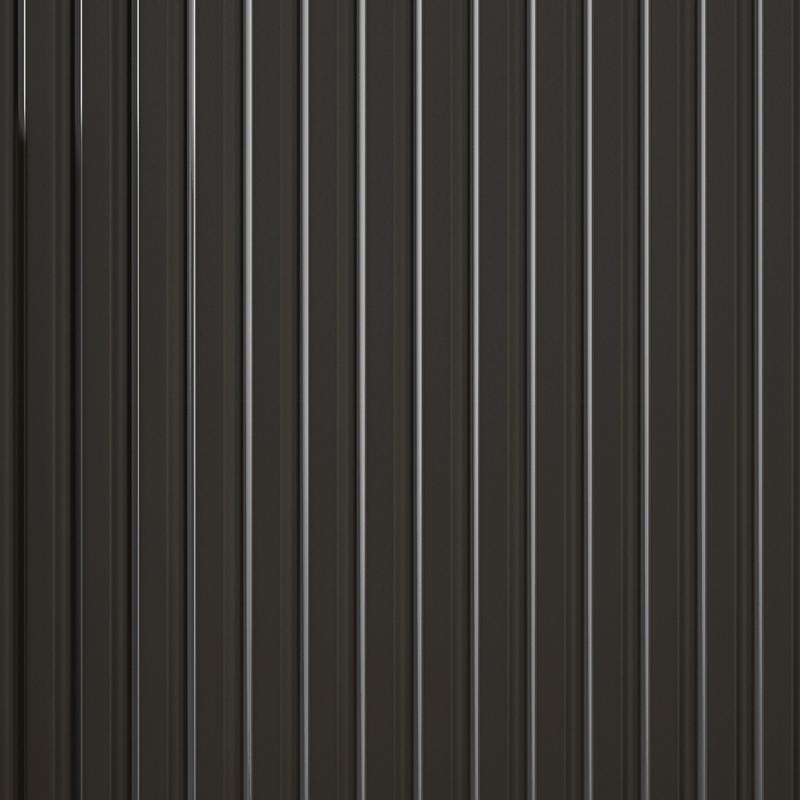 Black Modern Buffet Cabinet with Storage, Fluted Sideboard Large Buffet with Adjustable Shelves, Credenza, Accent Cabinet Console Table