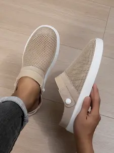 Men's Casual Low Top Mesh Shoes, Breathable Lightweight Design, Comfortable Fit for Daily Wear, Ideal for Walking & Leisure Activities