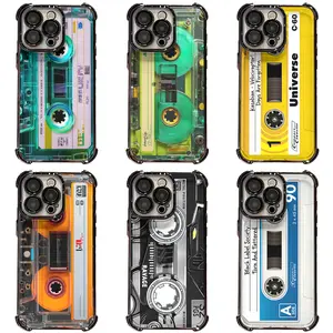 Popular Hot Shockproof Multi-Style Retro Cassette Tape Phone Case Fits iPhone 17/16/15/14/13/12/11 Pro Max/Pro/Plus & SAM S23/S24/S25/S26 Ultra/Plus Ready for Gifting