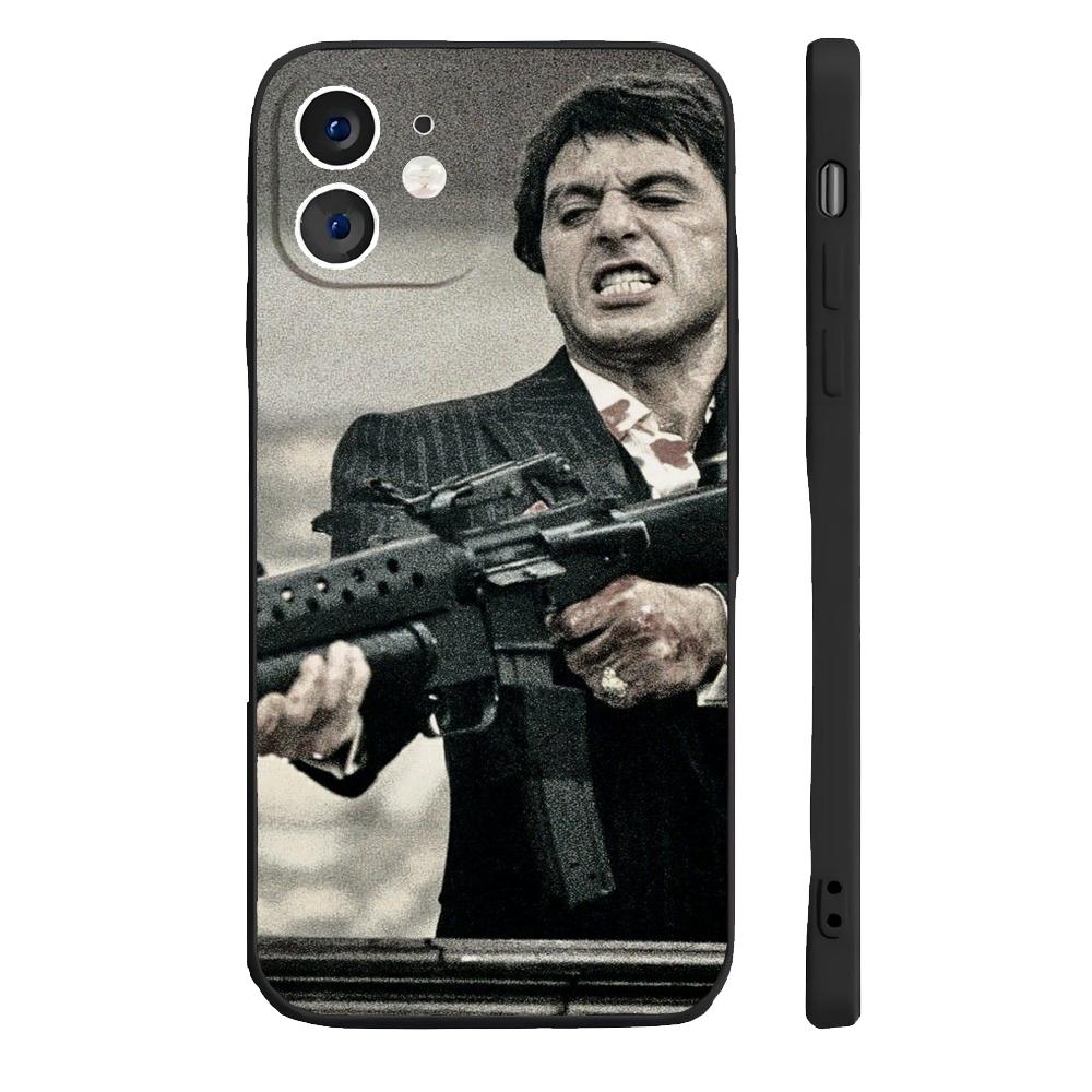 Fashion S-Scarface Phone Case Silicone Soft For IPhone 17 16 15 14 13 12 11 Plus Pro Max Plus Samsung Galaxy S26 S25 S24 S23 S22