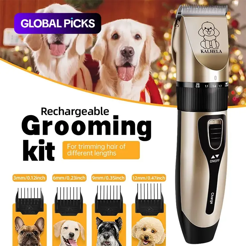 Pet Electric Clipper for Cats and Dogs, Professional Grooming Tool, Grooming Products, Precision Blade, Easy Pet Hair Trimming, Beauty Tool #GLOBAL PICKS