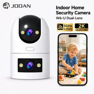JOOAN 2k Outdoor Wireless Digital Camera, Dual Lens, 360° Pan Rotation, Ai Human Tracking, Full Color Night Vision, Waterproof Home Security Camera, Home Security Cameras Wireless Outdoor