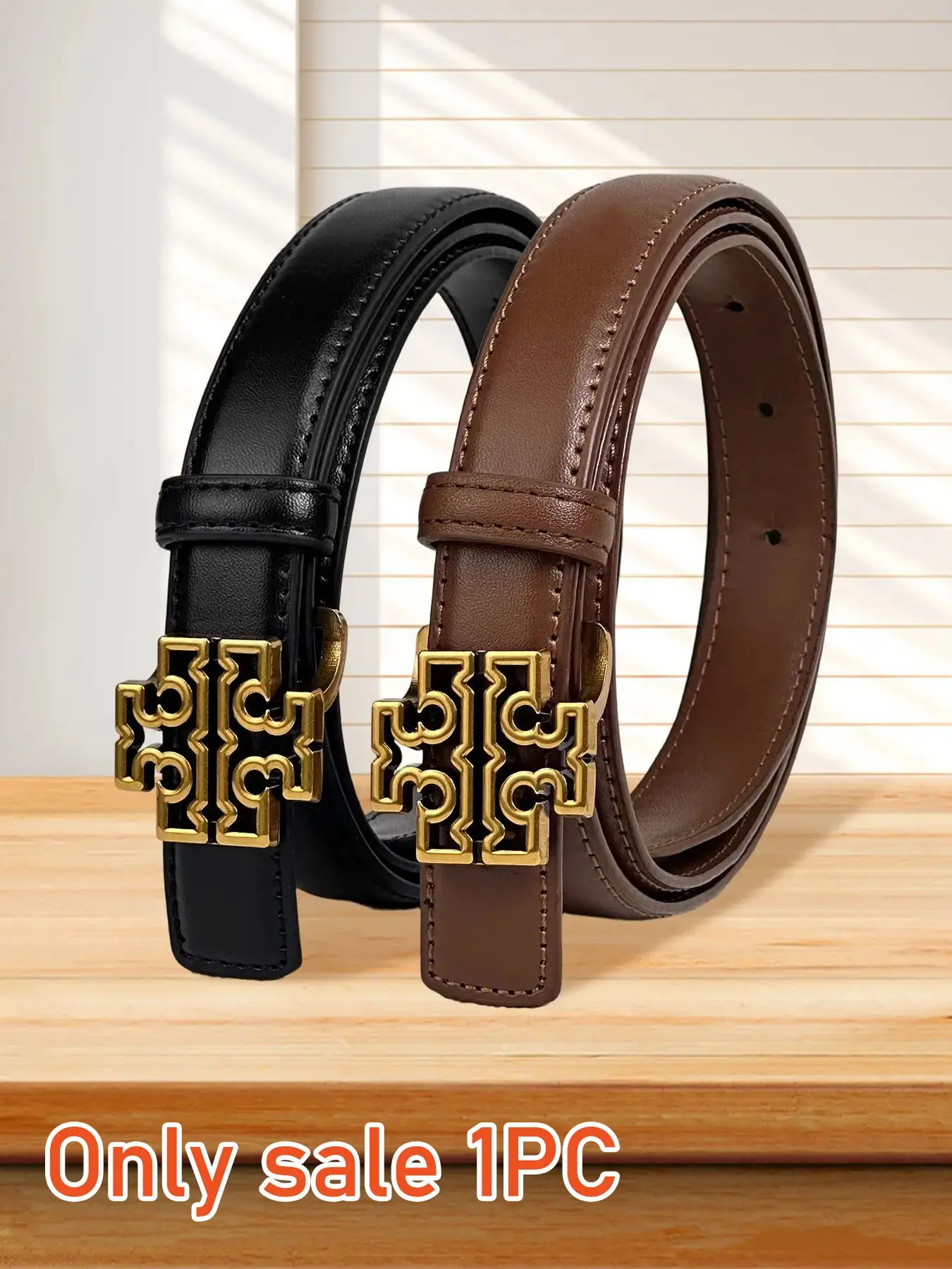 Women's Luxury Casual Belt with Buckle, Adjustable Elastic Waistband, Comfortable Metal Hook, Fashionable All-Season Accessory
