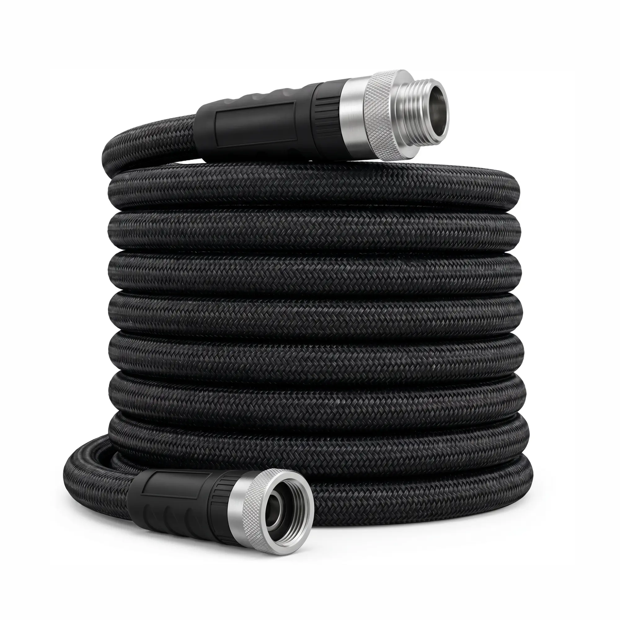 Nylon Braided Garden Hose, Lightweight Non-Expandable Water Hose with TPE Inner Tube, Durable Braided Outer Layer, Anti-Kink Design