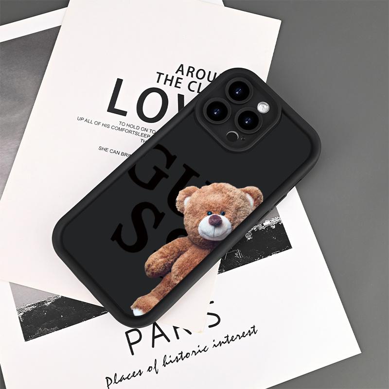 Phone Case - This Protective Case Features a Charming Bear Design, Showcasing Your Distinctive Style. It Is Compatible with Various for iPhone 17 E Air Pro ProMax iPhone16 15 14 Plus 13 12 Mini 11 X XS XR