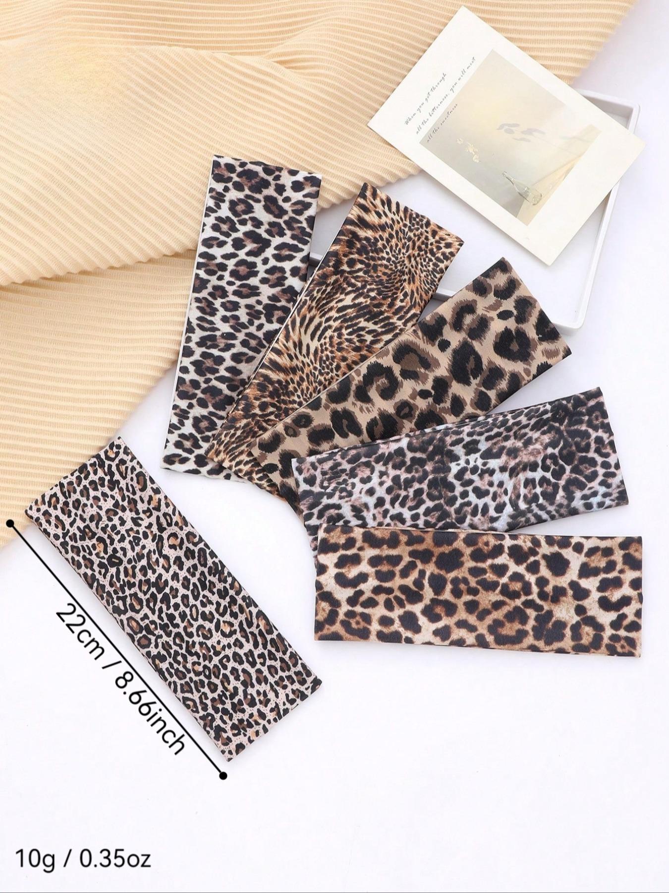 Leopard Pattern Hair Tie, Casual Versatile Hair Accessories for Women, Minimalist Headwear Suitable for Thick Hair, Fashion Hair Accessories for Party, Fitness, Daily Clothing Decor