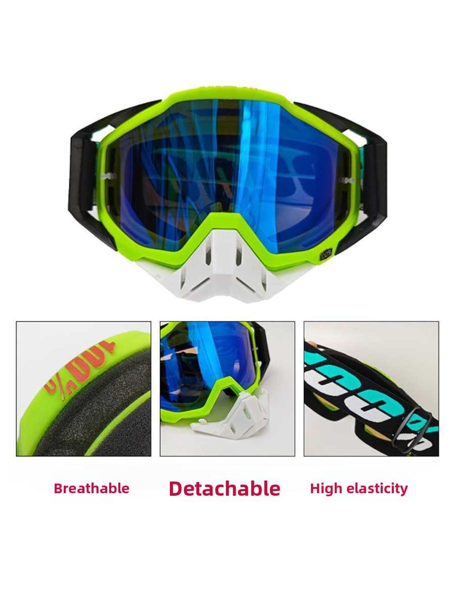 2026 100%Hot Motorcycle Goggles, Anti-Fog Windproof Mx Motocross Ski Off-Road Racing Glasses, Protective Eyewear for Outdoor Sports windproof goggles biking sunglass performance eyewear unisex eye glasses wrap around sunglasses nose plug mx atv