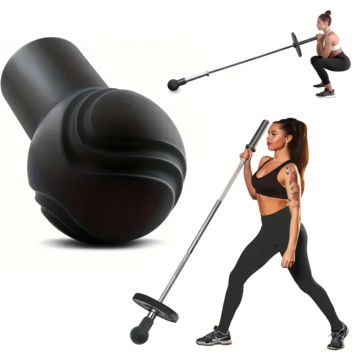 Freestanding Barbell Landmine Trainer, 360° Swivel Barbell Bomb T Bar Row Platform for 2 Inch Olympic Bar, Heavy Duty Landmine Base for Deadlift, Core Abs, Back Muscles Full Body Home Gym Workout Equipment