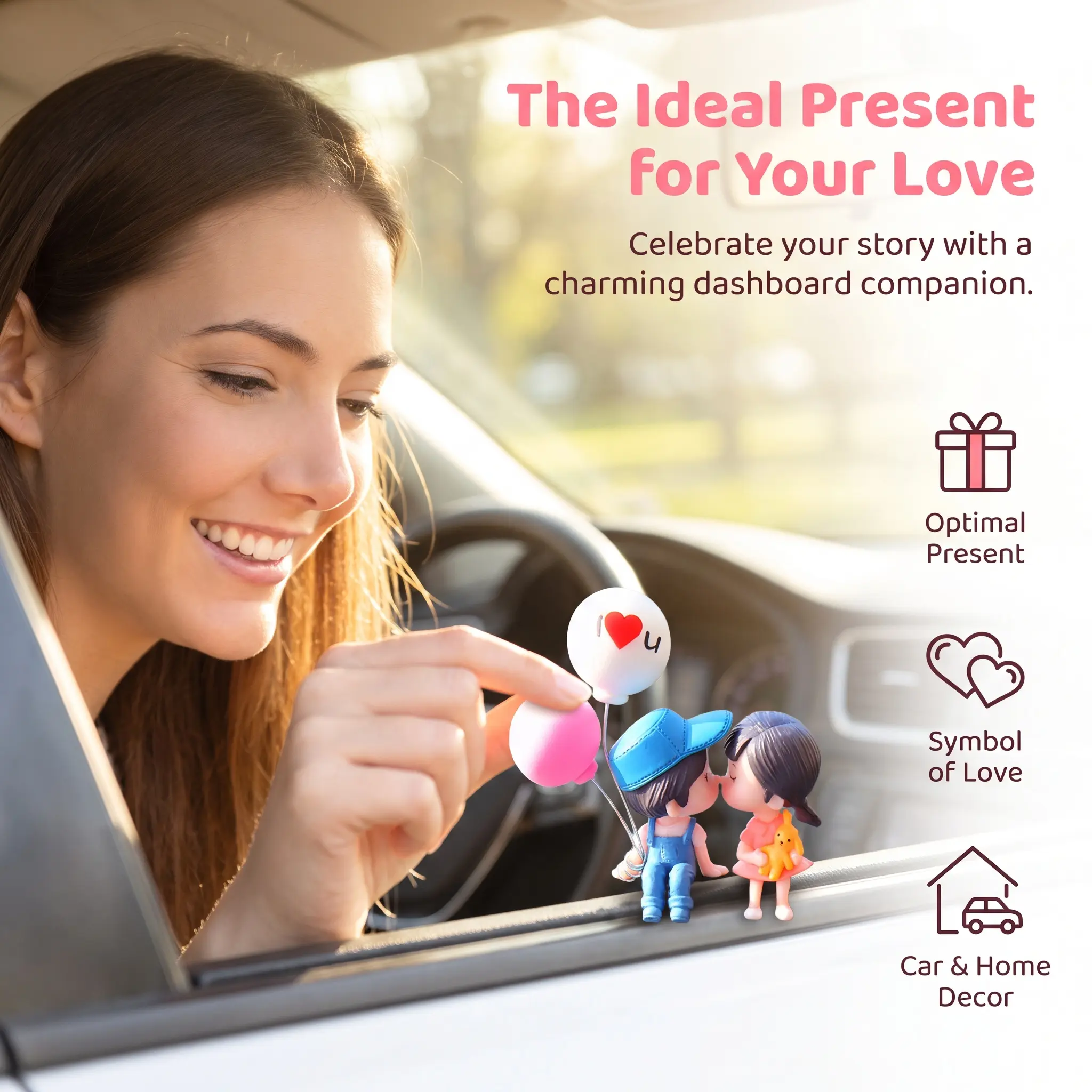 Cartoon Couple Design Car Decoration, Creative Car Interior Decoration, Automotive Ornaments, Fashion Car Accessories for Women & Men, Car Stuff, Car Decor for Girls, Teenage Girl Gifts,summer sale,mid year sale,restock,DFYD,deals for you day-YY2