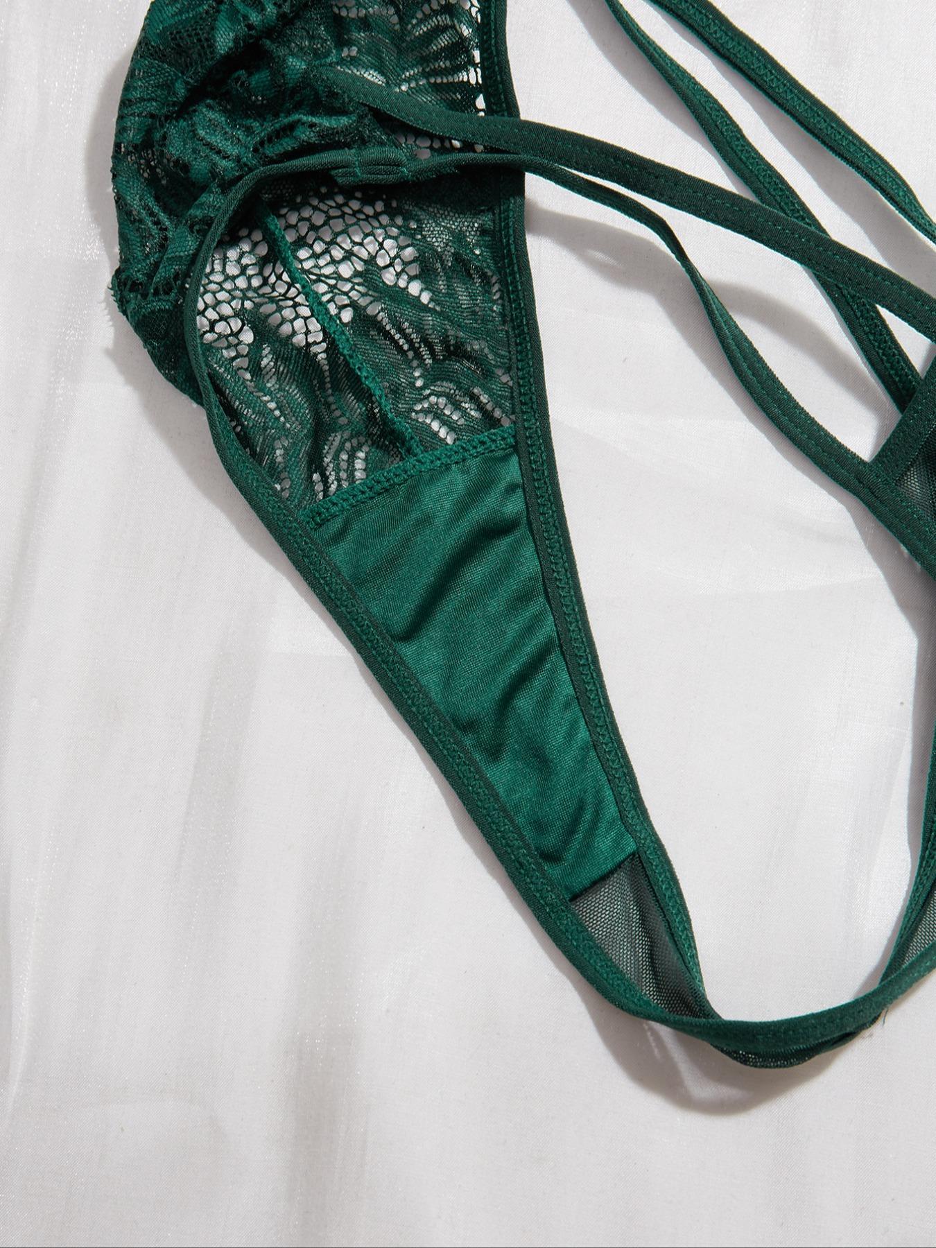 Women's Solid Cut Out Sheer Lace Lingerie Bodysuit, Soft Supportive Lingerie, Fashion Comfy Sexy Breathable Push Up Bodysuit for Daily Wear, Women Sexy Lingeries for All Seasons, Lingerie Lace Nightwear, Underwear