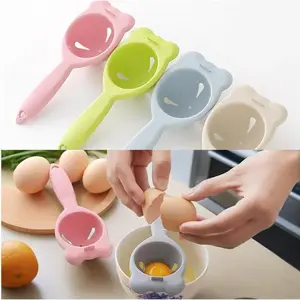 Wheat Straw Egg White Separator Tools Eggs Yolk Filter Gadgets Kitchen Baking Accessories Separating Funnel Spoon Egg Divider