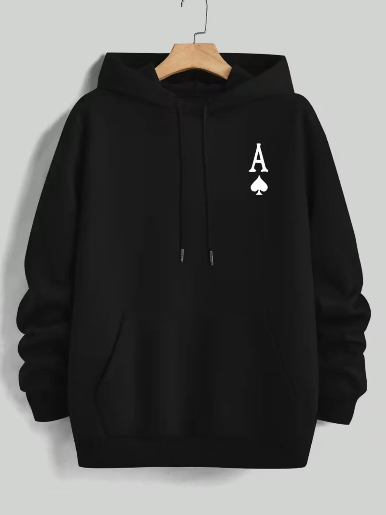 Fashion Thin Fleece Hooded Sweatshirt for Men and Women, Lightweight Warm Fleece, Casual Street Style, Spring & Fall Wear