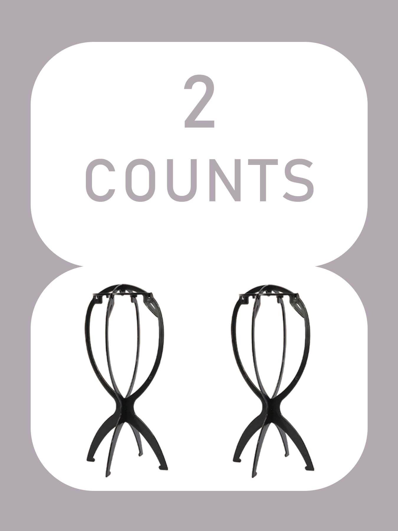 Solid Color Portable Folding Wig Stand, Wig Display Stand & Mannequin Head Holder, Wig Tool & Hair Extensions Accessory