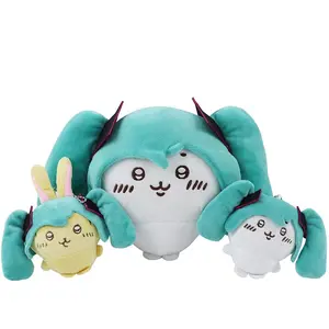 Cartoon Fit Hatsune Plush Doll Chikawas Kawaii Toy USAgi Co-branded Doll Plush Toy Cute Bag Pendant Girls Holiday Gift
