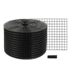 VEVOR 8 inchx 100ft Solar Panel Bird Guard, Critter Guard Roll Kit with Rust-proof PVC Coating, Solar Panel Guard with 50pcs Tire Wires, 1/2 inch Wire Roll Mesh