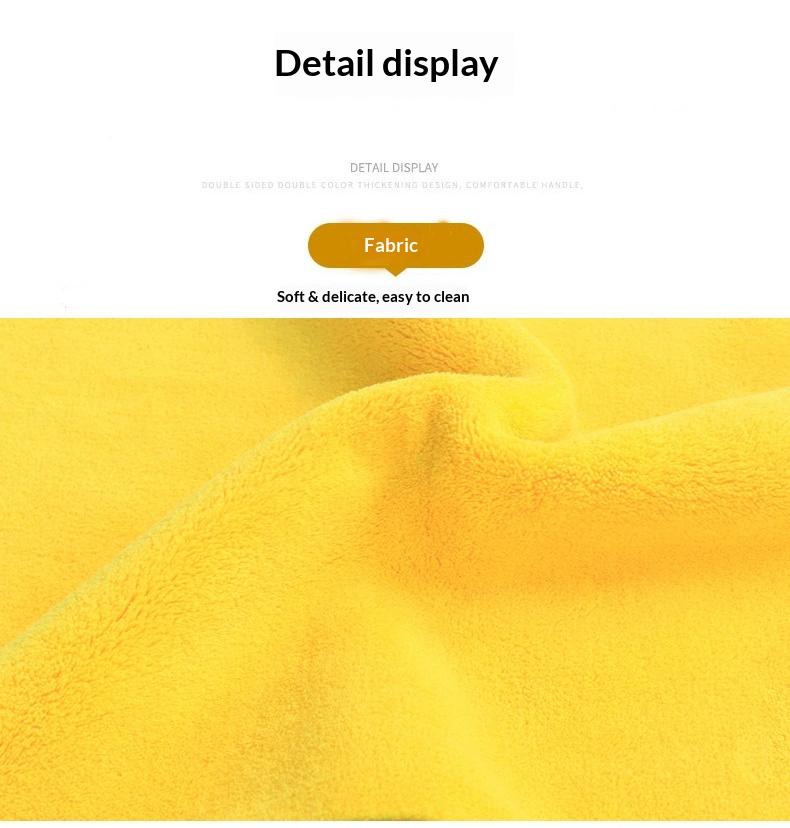 Car wash towel, car wiping cloth, clean and absorbent, thickened, double-sided, dual-color car wash towel, car coral fleece car wash tool