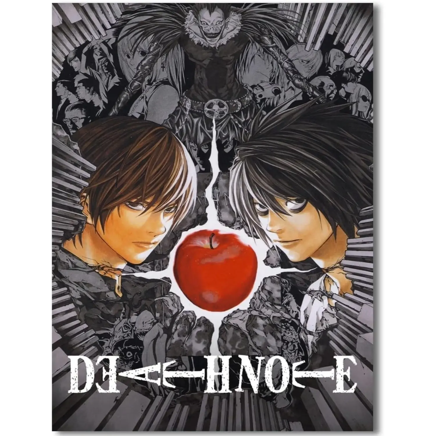 Anime Death Nate Poster For Fans Kids Birthday Gifts-Manga Lovers Posters Canvas Art Print Manga Picture For Teen Girls/Boys Room Bedroom Wall Decor