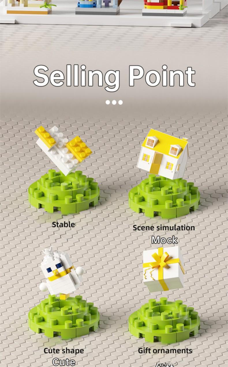 Compatible with Lego, Internet Celebrity Street Scene Commercial Street Building Blocks, Children's Assembly Toys, Micro Particles, School Gifts