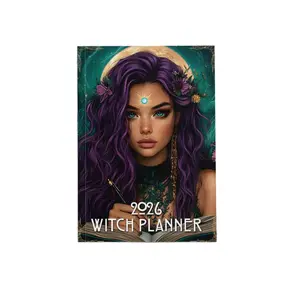 Cross-Border A5 Witch Journal Notebook, Magical Diary Book for Women, 2026 Edition, Perfect for Note-Taking and Creative Writing