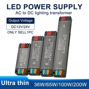 36W-200W LED Power Supply, AC to DC12V/DC24V LED Transformer - Driver Power Supply, Small Size, Widely Suitable for LED Strip/Strip/Light Emitting Diode/LED High Density Bead and Other Driver Transformers