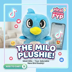 Milo Plushie Rice Loaf Stuffed Animal, Soft and Cozy Plush Toy for Kids, Perfect Gift for Children, Durable and Safe Plaything