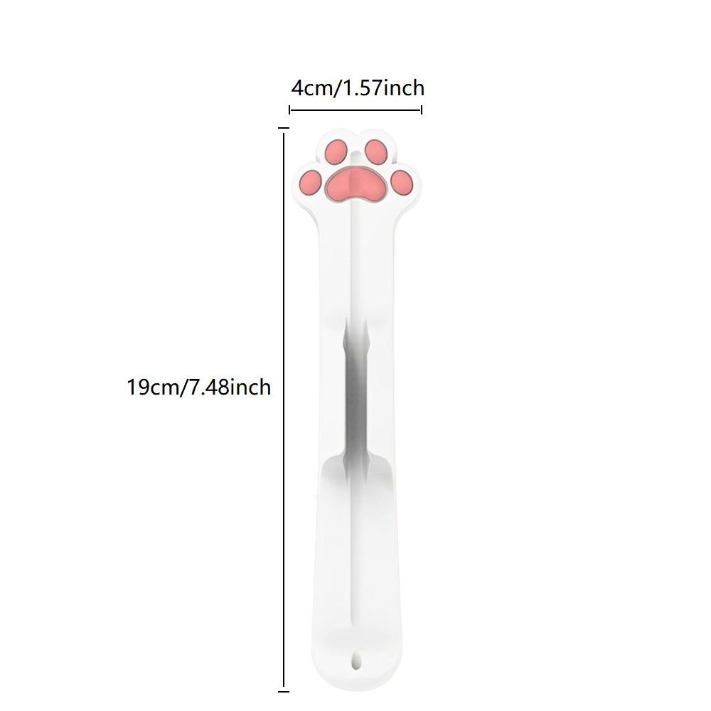 Cute Cat Paw Design Stylus Pen Case, 1 Count Silicone Pen Sleeve for Apple Pencil 1 2, Adhesive Tablet Pen Slot Holder, Cute Stylus Pencil Case