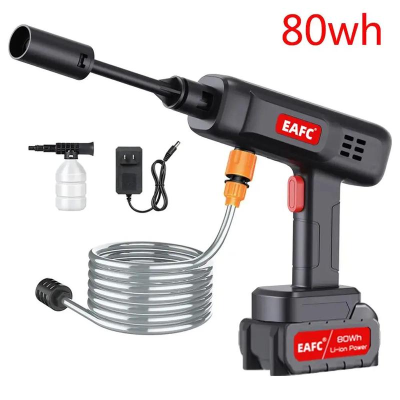 Portable High Pressure Car Washing Water Gun, Car Wash Sprayer, 1 Count Multifunctional Wireless Rechargeable High Pressure Water Gun, Suitable for Car, Floor Washing