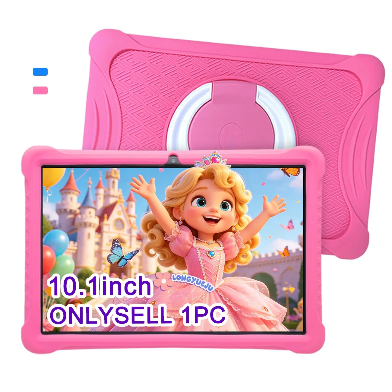 SummerFind 10.1 Inch Multi-functional Android Kids Learning Tablet, Touchscreen Tablet, HD screen with dual cameras, shockproof dustproof case, compatible with IWAWA educational software & smart parental control, lightweight portable, WiFi supported