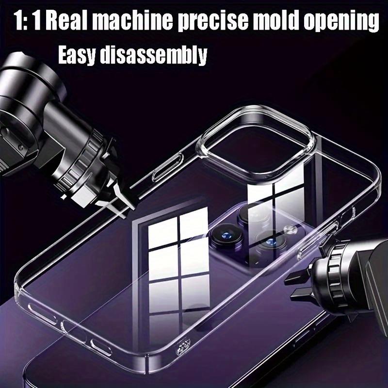 Premium Transparent Soft Tpu Shockproof Phone Case for iPhone 17 16 15 14 13 12 11 Pro Max, Durable Protective Cover