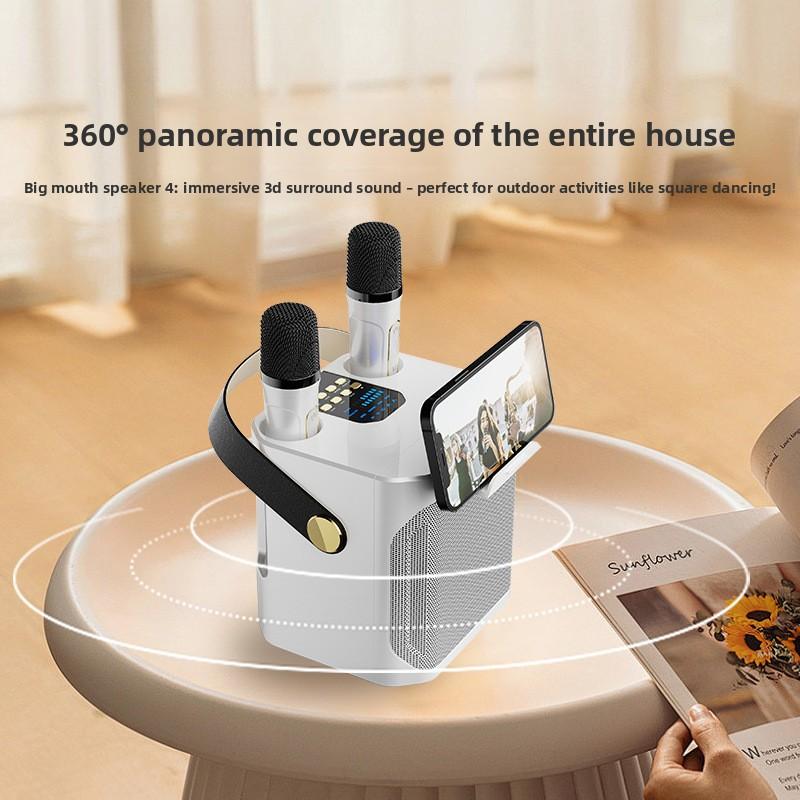 Portable Bluetooth Speaker for Home Karaoke & Outdoor Use Mini Home Theater with Deep Bass HiFi Sound Portable Bluetooth Speaker for Home Karaoke & Outdoor Use Mini Home Theater with Deep Bass HiFi Sound