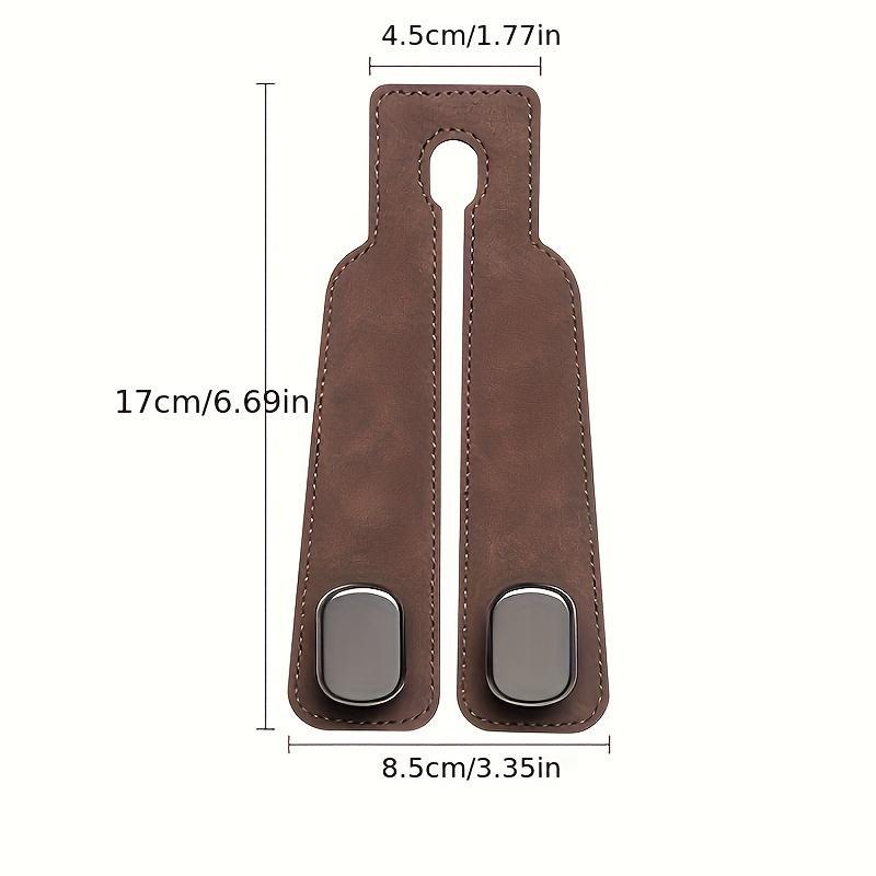 Car Seat Back Storage Hook, PU Leather Hidden Headrest Hook for Car Backseat, Multipurpose Durable Car Interior Organizer Holder #TOP PICKS