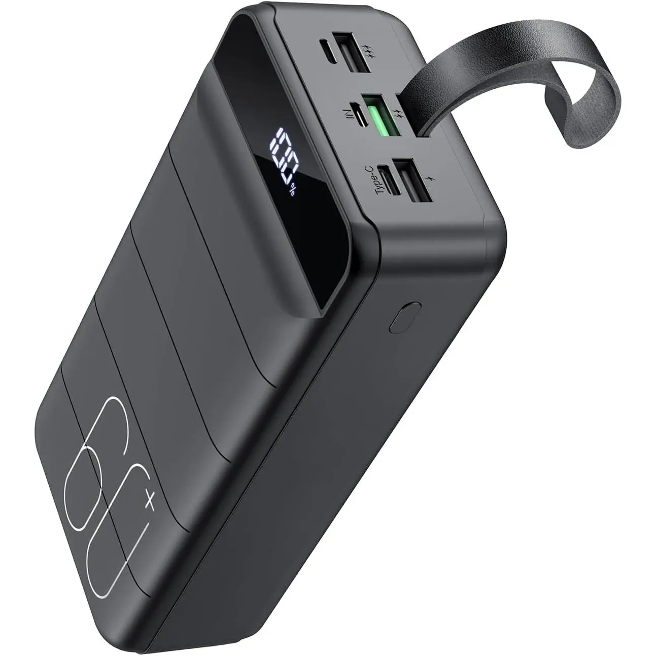 Portable Charger 60000mAh Power Bank - 22.5W Fast Charging External Battery Pack, LED Display USB C Portable Cell Phone Charger for iPhone, Samsung Galaxy, Android, Camping, Travel Black