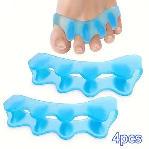 4pcs Silicone Toe Pads for Men and Women, Soft Shock Absorption, Non-Slip and Wear-Resistant, Lightweight Shoe Insoles