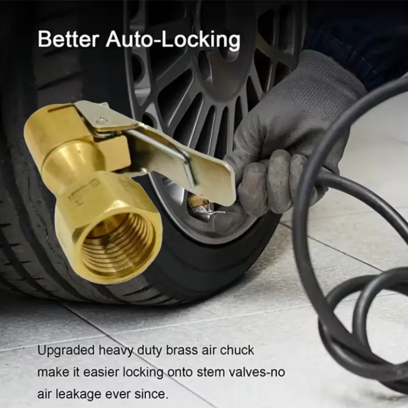 Car Tire Quick Inflation Rod, Tire Pressure Gun, Air Pump Adapter, Fast Inflator Nozzle, Compatible with Tire Valve Stems