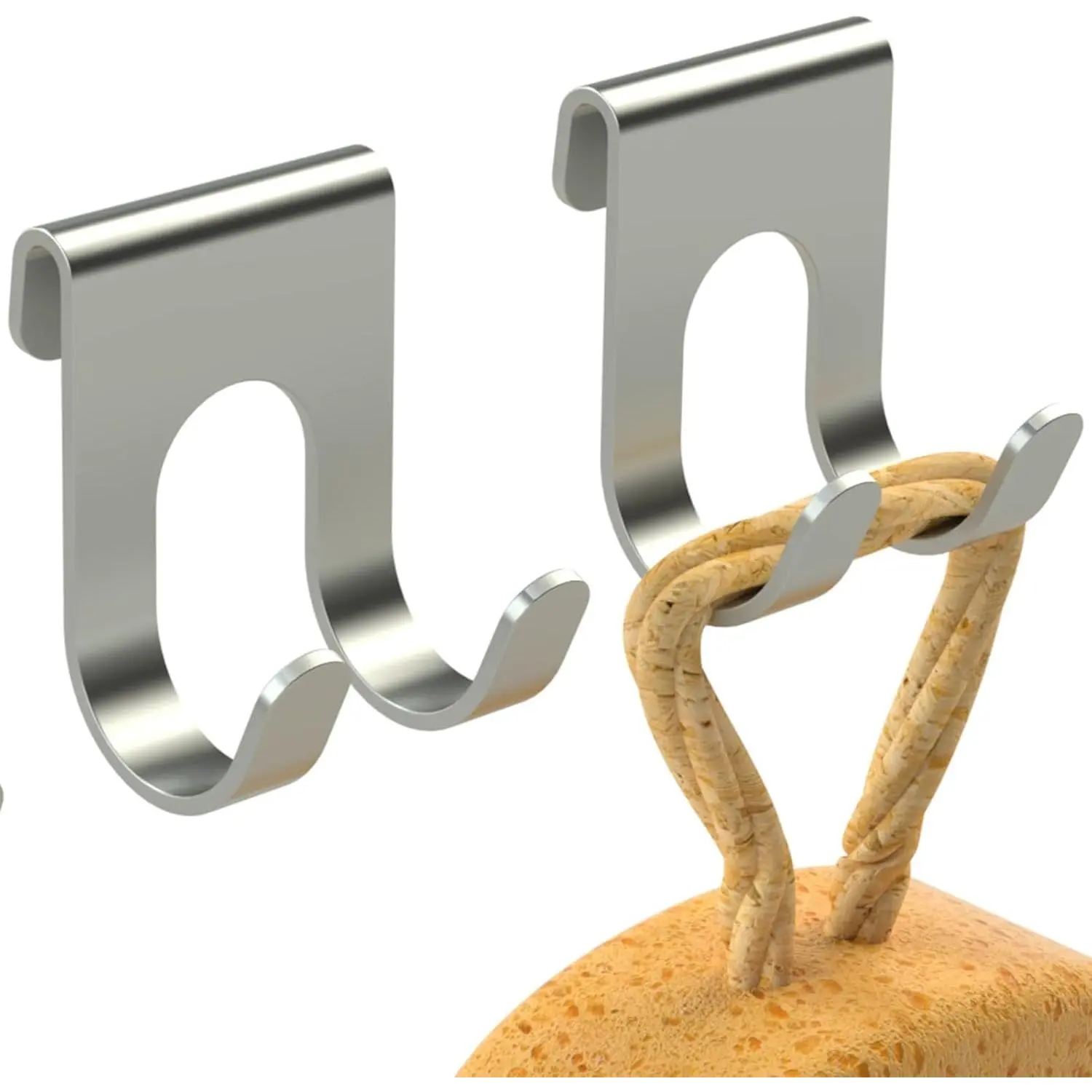 Shower Razor Hook, Grill Hooks &  Storage Hooks,  Hangers for Shower , Loofah, Bathroom &  Organizer ( - 2 Packs)