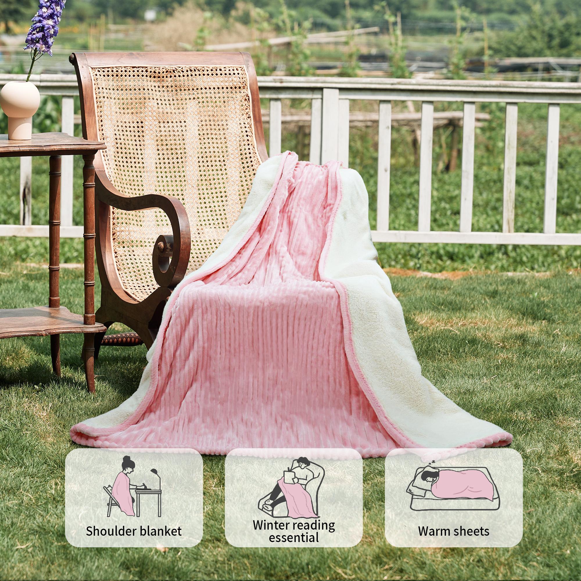 Electric Heated Blanket, 5 Heat Levels Electric Blanket with 3H Auto Shut-Off, Multifunctional Blanket, SHeating Blanket, oft Comfortable Warming Shawl for Home Office Travel, Portable Blanket