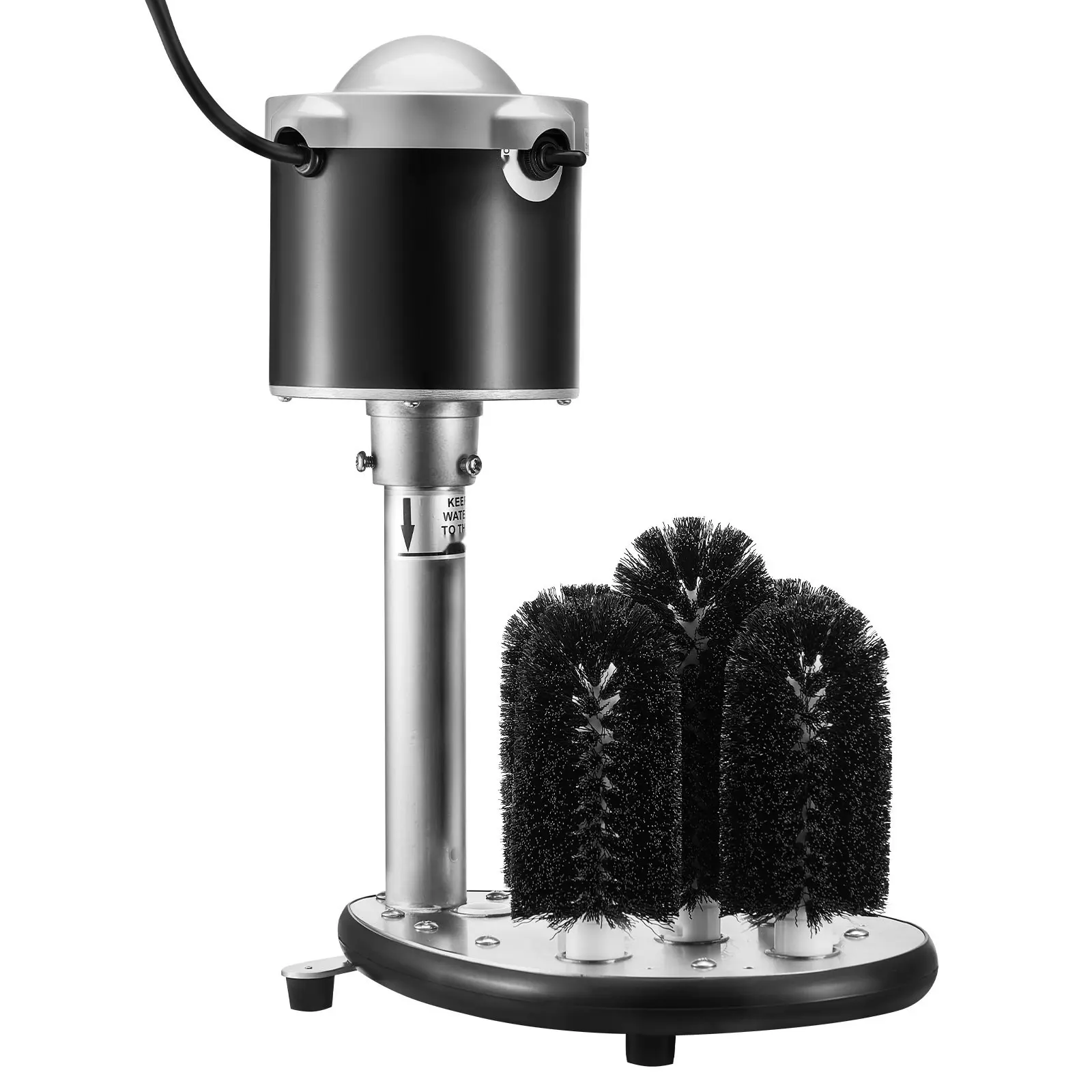 Electric Glass Washer With 5-Brush Bar For Glassware Cleaning, 600 Cups Per Hour Capacity, Efficient Wine Glass Cleaner, Commercial Grade Barware Dishwasher, Automatic Glass Cleaning Machine For Restaurants And Bars