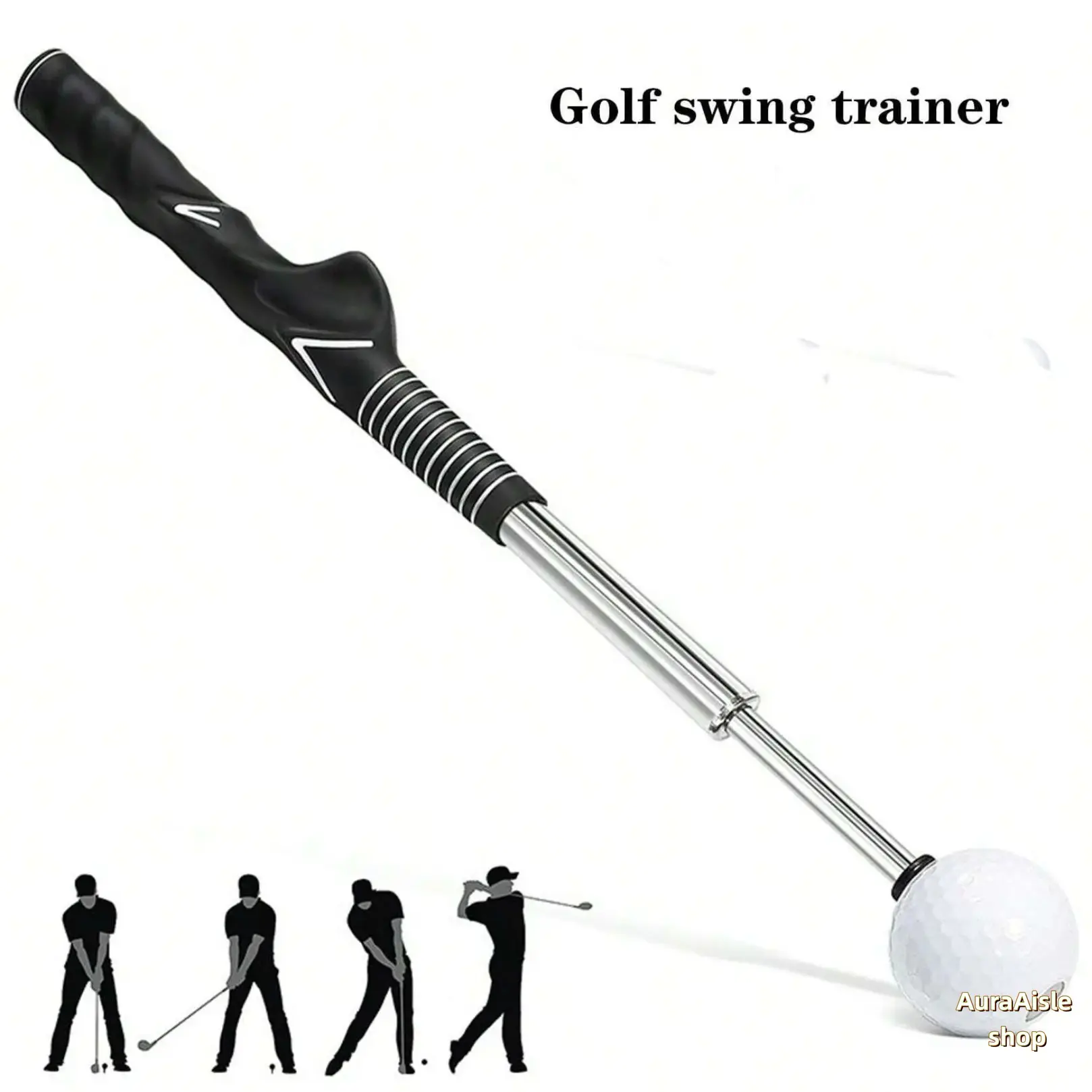 Telescopic Golf Swing Practice Trainer Stick With Non Slip Rubber Handle, Portable Swing Rhythm Warm Up Training Aid, Practical Golf Accessory Equipment, Thoughtful Holiday Gift Choice For Golf Enthusiasts