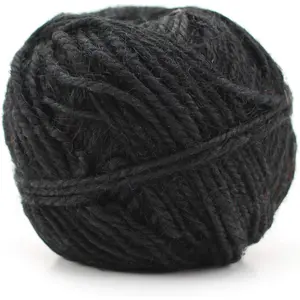 Black Jute Twine - 50 Yards - 2mm Diameter - Jute String Rope